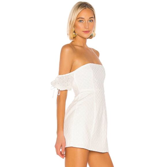 Lovers and Friends Allie Mini Dress in White NWT Size Small - Picture 3 of 4